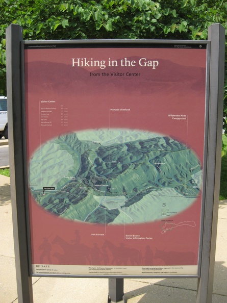 Hiking in the Gap Sign.JPG